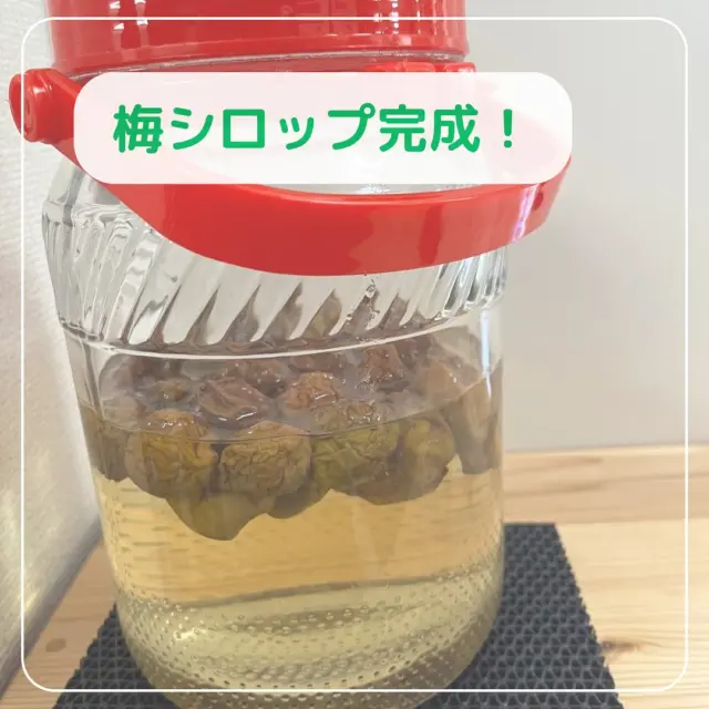 6月にみんなで仕込んだ梅シロップが
先週ついに完成しました✨

梅シロップの匂いを嗅いで、
シロップと水を混ぜて試飲しました！
毎日シロップを観察してた子どもたちは
梅ジュースのこともじっと見ていました。

いざ飲んでみると酸っぱい！と言うような
表情をする子もいました。
中には気に入ってくれて「おかわり！」
と、3杯ほど美味しく飲んでくれる子も😋

保護者の皆様のお迎えの際にも
試飲していただきました✨️

#東所沢保育園#所沢#保育園#駅近#東所沢
 #小規模保育園#バルーンナーサリーズ#梅シロップ
#梅ジュース#梅ジュース作り#梅仕事#試飲会